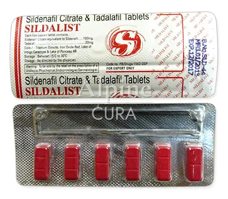 Sildénafil Citrate 100 Mg / Tadalafil 20 Mg